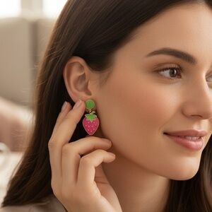 NWT Strawberry Earrings